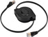 Zerone CAT 7 Ethernet Cable, 1.5M Retractable Shielded LAN Network Cable Flat RJ45 600MHz