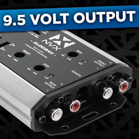 NVX XLOC24X High Voltage Active Line Output Converter - 2 Inputs / 4 Outputs with Remote Level Control