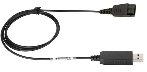 VoiceJoy Quick Disconnect to USB Plug QD Cable Adaptor for Jabra GN Headsets