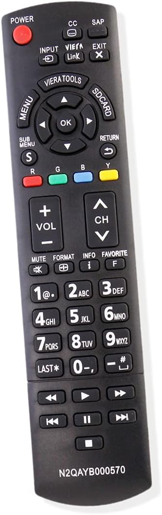 ALLIMITY N2QAYB000570 Remote Compatible with Panasonic Smart TV Models TC-P42X3, TC-P50X3, and More