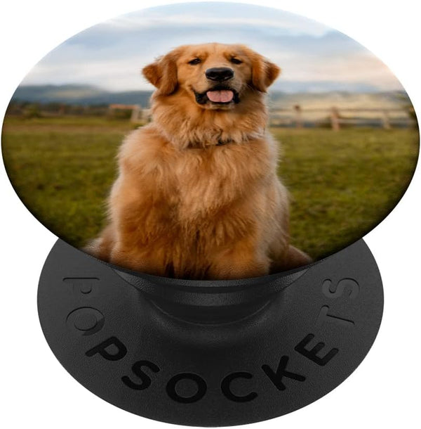 Golden Retriever Cute Dog PopSockets Swappable PopGrip