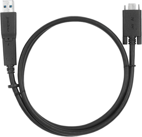 Targus 1M USB-C Male with Screw to USB-C Male Cable with USB-A Tether - ACC1133GLX