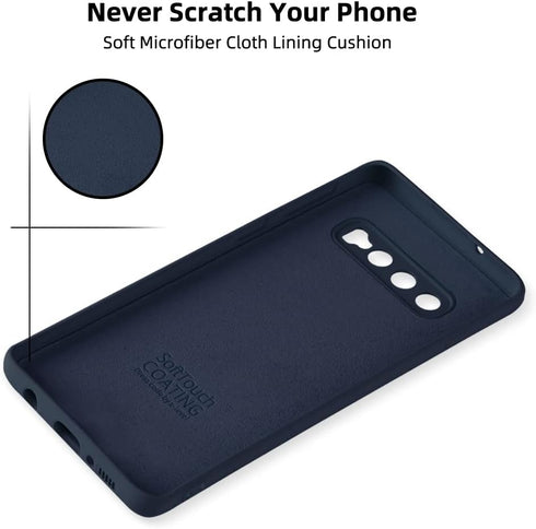 X-level Dynamic Series Ultra-Thin Soft Silicone Case for Samsung Galaxy S10 Blue