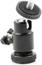Walway Hot Shoe Mount Adapter, 360 Degree 1/4" Screw Swivel Mini Ball Head
