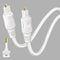 Slim White Optical Audio Cable 15 feet, Digital Toslink Fiber Optic Audio