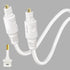 Slim White Optical Audio Cable 15 feet, Digital Toslink Fiber Optic Audio