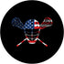 American Flag Sports Design PopSockets Swappable PopGrip for Players Team Lacrosse
