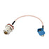 BINGFU 5.9inch RG316 4G Fakra Z Female Right Angle to N Bulkhead Jack Cable Adapter Converter Jumper Cord for Car