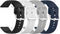 E ECSEM Bands for SKG V9 Pro Smartwatch, Soft Silicone Waterproof Adjustable Sport Watch Strap for Men and Women