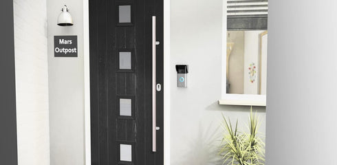 Black RingDoorbell 1/2/3/4 2nd Gen & 3 Plus Weather Shield Hood, No Drilling Needed Glare Protector