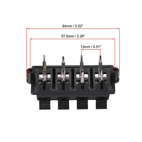 uxcell 2 Row 8 Way Spring Speaker Terminal Clip Push Release Connector Cable Terminals Strip Block WP8-03