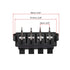 uxcell 2 Row 8 Way Spring Speaker Terminal Clip Push Release Connector Cable Terminals Strip Block WP8-03