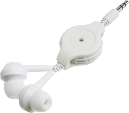 Hemobllo Retractable Earphones, 3 Pcs Wired in Ear Headphones 3.5mm Jack Stereo Wired Earbuds for Phones