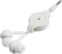 Hemobllo Retractable Earphones, 3 Pcs Wired in Ear Headphones 3.5mm Jack Stereo Wired Earbuds for Phones