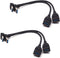 Antrader USB 3.0 Right Angle 90 Degree Extension Cable Male to Female Converter Data Adapter Cord (2 Pairs)