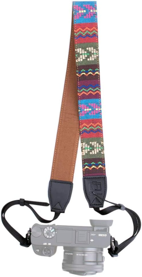Camera Shoulder Strap, Neck Strap Compatible with Canon EOS 80D 70D 60D 6D 7D MarkII 5D MarkIII 5D Mark IV Rebel T7 T6i T6s T5i Vintage Style