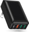 OKRAY Flat USB C Charger Block, 40W 4-Port Fast Charging Brick, Foldable Wall Plug Slim QC/PD3.0 Type C Charger