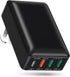 OKRAY Flat USB C Charger Block, 40W 4-Port Fast Charging Brick, Foldable Wall Plug Slim QC/PD3.0 Type C Charger