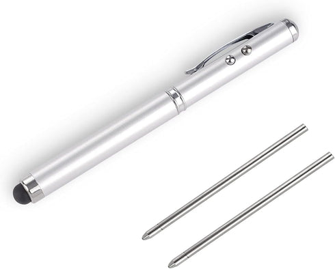 Metal Multi-Function Pen, Touch Screen Stylus, Flashlight with White Light, Infrared, Creative Birthday and Christmas