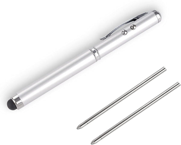Metal Multi-Function Pen, Touch Screen Stylus, Flashlight with White Light, Infrared, Creative Birthday and Christmas
