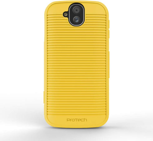 Compatible Replacement for Durable Slim Flex Case for Kyocera DuraForce Pro, Phone Models E6810, E6820, E6830 (Yellow)