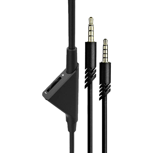 Replacement Cord for Astro A10, 2.0 M Audio Gaming Volume Control Headset Cable, Braided Wire for A40/A40TR (Black,