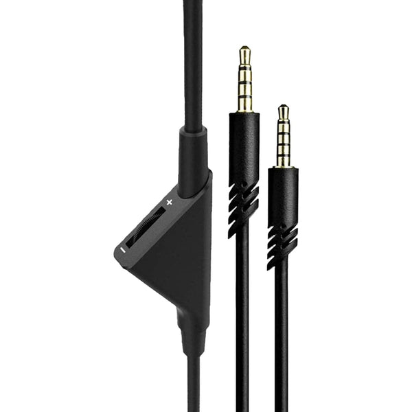 Replacement Cord for Astro A10, 2.0 M Audio Gaming Volume Control Headset Cable, Braided Wire for A40/A40TR (Black,