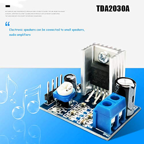 Ximimark 2Pcs TDA2030A Audio Amplifier Module, Power Amplifier Board AMP 6~12V Mono 18W