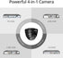 SANNCE 1080p CCTV Security Camera, Dome Surveillance Camera with 100ft Night Vision, IP66 Waterproof for DVR
