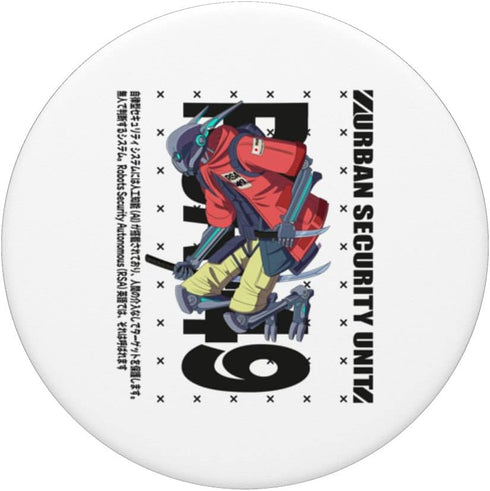 PopSockets Swappable PopGrip - Robot security hi-tech futuristic robotics art light
