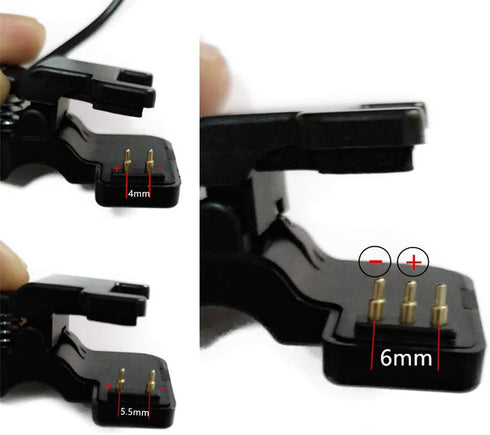 TW64 TW68 Smart Watch Charger, Universal USB Charging Cable, 3 Pin 6mm Clip Smart Bracelet Charger Wire