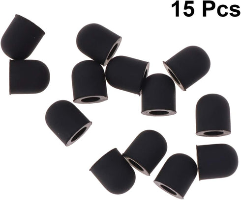 Hemobllo 15pcs Stylus Pen Tip Replacement Rubber Tips for Stylus Touch Pen, Touchscreen Pen, Outer Diameter 6mm, Inner