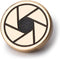 Pure Copper Aperture Camera Shutter Button, Suitable for Fuji X100V X100F XE4