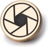 Pure Copper Aperture Camera Shutter Button, Suitable for Fuji X100V X100F XE4