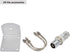 HYSHIKRA 3/8-24 (10MM Universal Aluminum Heavy Duty Antenna Mount, Outdoor Antenna Pole Mast Mount Bracket with U-Bolts