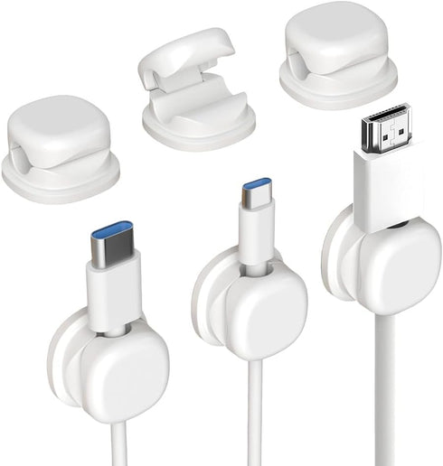Koujut Cord Organizer Holder, 2025 New Desk Cable Management, Cable Clips Organize Phone