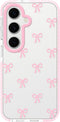 Dumkery Cute Phone Case for Samsung Galaxy S24 FE, Bow Aesthetic Pattern Cases,