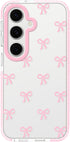 Dumkery Cute Phone Case for Samsung Galaxy S24 FE, Bow Aesthetic Pattern Cases,