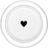 PopSockets Phone Grip Heart PopSocket - B&W Heart PopGrip for MagSafe