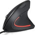 KUNSI Wired Ergonomic Mouse, USB Wired Vertical Mouse with 800/1200/1600 Adjustable DPI, 6