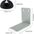 SourceTon 2 Packs Aluminum Headphone Stand Hanger and 6 Cable Clips, 2 Headset Holder Mount (Black/Silver)