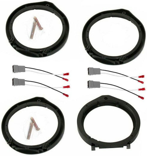 TEAMWILL 2 Pairs Car Speaker Adapter Board and Wiring Harness Connector for Honda-Civic 6.5"