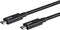 Monoprice USB Type-C to Type-C 3.1 Gen 2 Cable - 10Gbps, 5 Amp, 30AWG, 3.3 Feet - Black