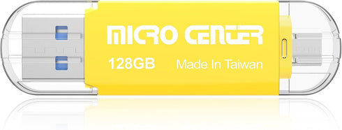 INLAND Micro Center 128GB Type C Flash Drive & OTG USB 3.0 Dual Flash Drives for Android Smartphones, MacBook, PC