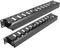JINGCHENGMEI 2 Pack of All Metal 1U Cable Management Horizontal Rack Mount Cable