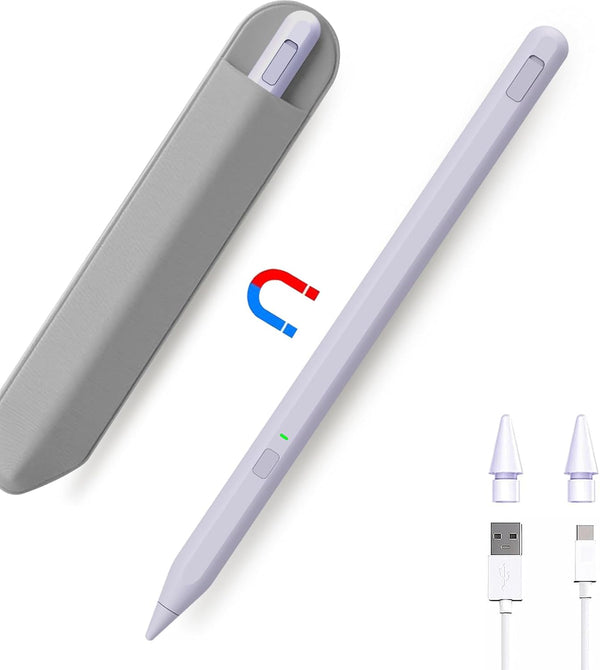Stylus Pen for iPad 9th & 10th Generation, Milikilo iPad Pen with Pencil Holder, Palm Rejection, Compatible with iPad