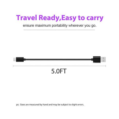 5ft USB-C Charger Cable Compatible with Barnes & Noble Nook GlowLight 4 (2021) / 4e (2022) / 4 Plus (2023) Edition