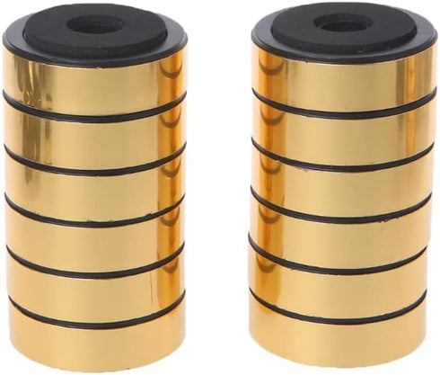 12 Pack Speaker Isolation Feet, 48mm Plastic Shock Absorption Base Pads for Audio CD AMP HiFi Subwoofer Repair