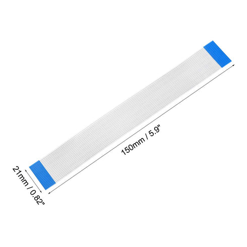 uxcell Flexible Flat Cable - 150mm 1mm Pitch 20 Pins FPC FFC Ribbon Cable for LCD TV Car Audio DVD Player, 10Pcs (A