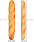 2pcs Set Garneck Realistic Fake Bread Loaves Artificial French Bread - Faux Food Decor for Kitchen Display, Photography